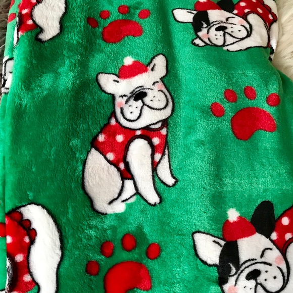 Crest Mills Bedding Crest Mill Frenchie French Bulldog Christmas